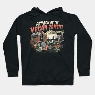 Attack of the Vegan Zombies Funny Vegan Halloween Hoodie